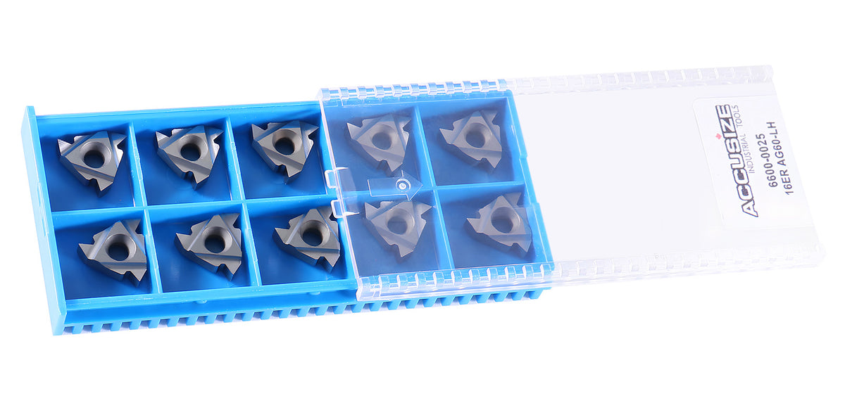 11ER A60-LH, 16ER A60-LH, Carbide Threading Inserts for Cutting Aluminum , 10 Pcs/Box