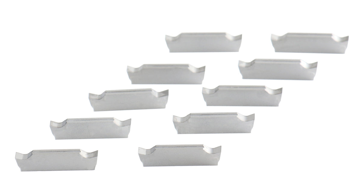 Inserts en carbure coupés à double extrémité pour couper l'aluminium, 10pcs/set