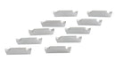 Inserts en carbure coupés à double extrémité pour couper l'aluminium, 10pcs/set