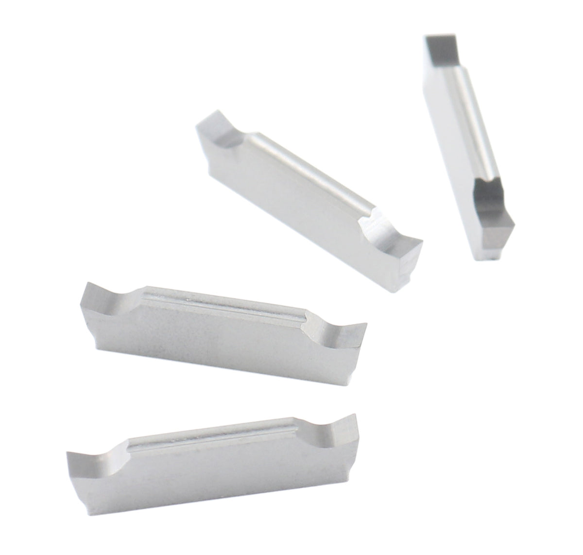 Inserts en carbure coupés à double extrémité pour couper l'aluminium, 10pcs/set