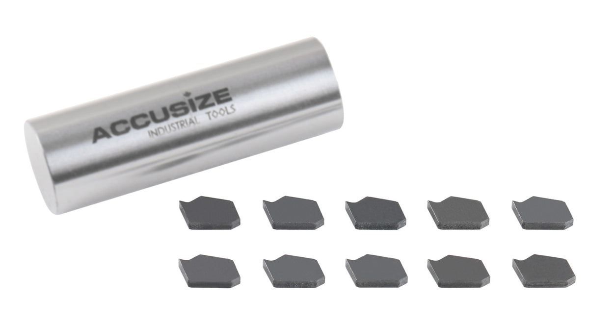 Self-Lock Carbide Cut-off GTN Carbide Inserts, 0 Degree Angle, for Cutting Steel, Aluminum or Stainless Steel 10Pcs/Set