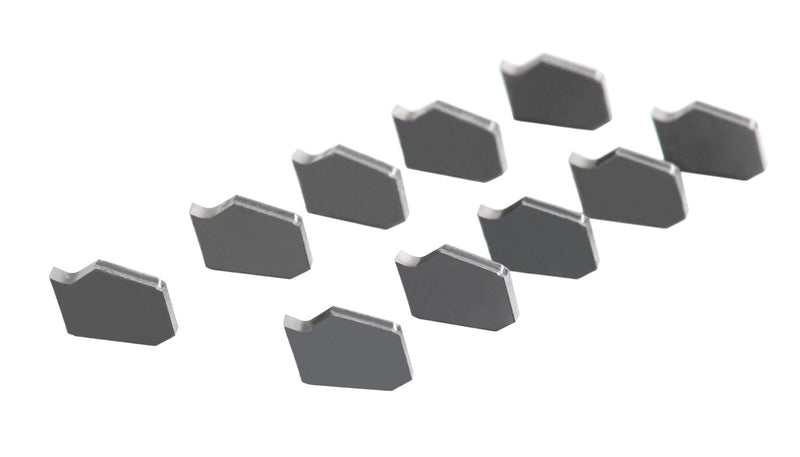 Inserts en carbure GTN, revêtus de Tin 10 Pcs/boîte