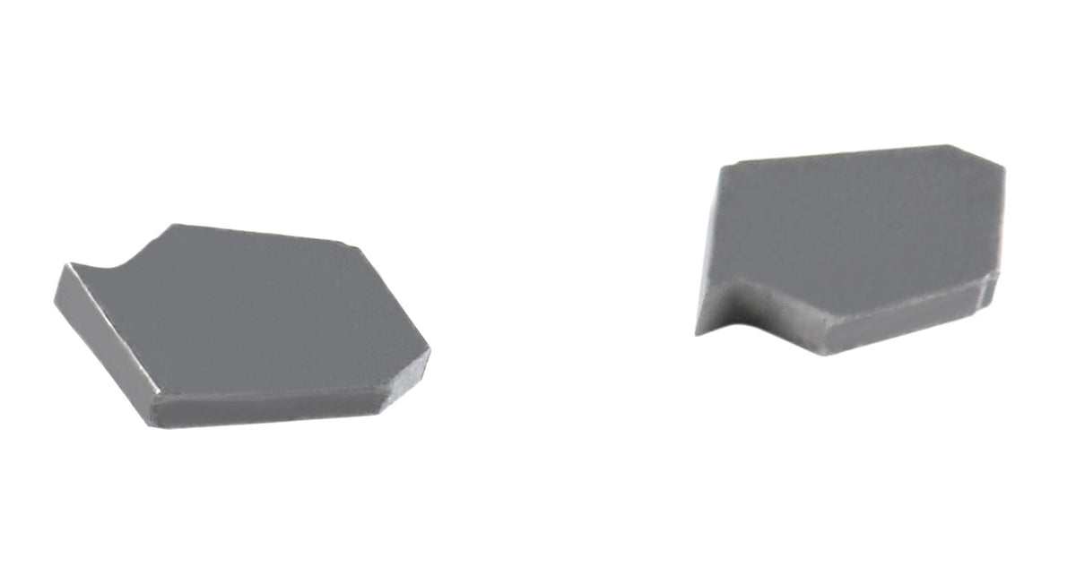 Self-Lock Carbide Cut-off GTN Carbide Inserts, 0 Degree Angle, for Cutting Steel, Aluminum or Stainless Steel 10Pcs/Set