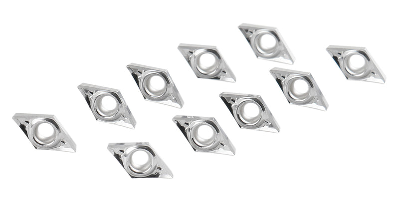 DCGT Carbide Inserts uncoated, cutting Aluminum, 10 Pcs/Box