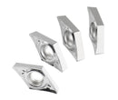 DCGT Carbide Inserts uncoated, cutting Aluminum, 10 Pcs/Box