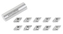 DCGT Carbide Inserts uncoated, cutting Aluminum, 10 Pcs/Box