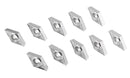 DCGT Carbide Inserts uncoated, cutting Aluminum, 10 Pcs/Box