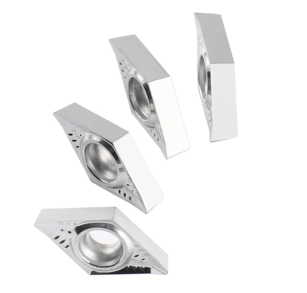 DCGT Carbide Inserts uncoated, cutting Aluminum, 10 Pcs/Box