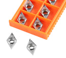 DCGT Carbide Inserts uncoated, cutting Aluminum, 10 Pcs/Box