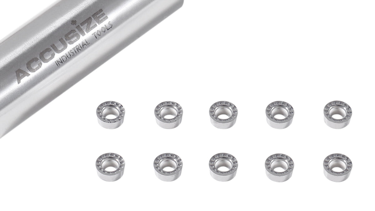 RCMT Inserts, carbure, revêtu de Tin, 10 pc/boîte