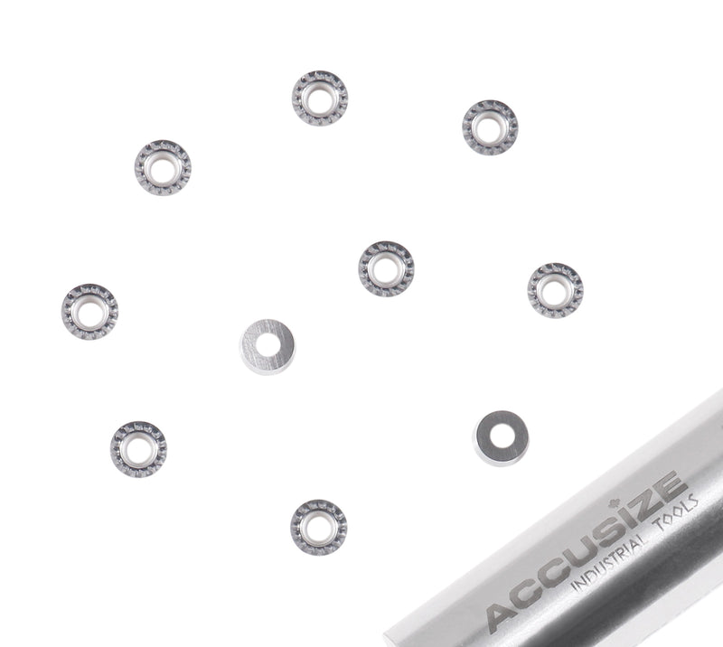 RCGT Inserts, Carbide, Uncoated, for cutting Aluminum, 10 pc/box