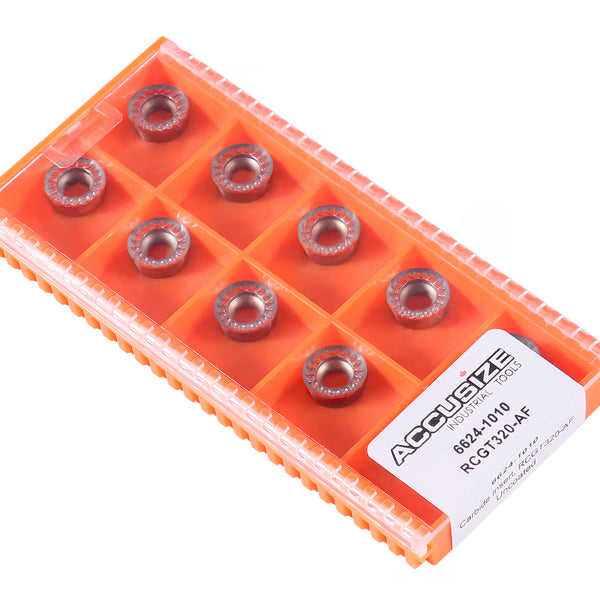 RCGT Inserts, Carbide, Uncoated, for cutting Aluminum, 10 pc/box