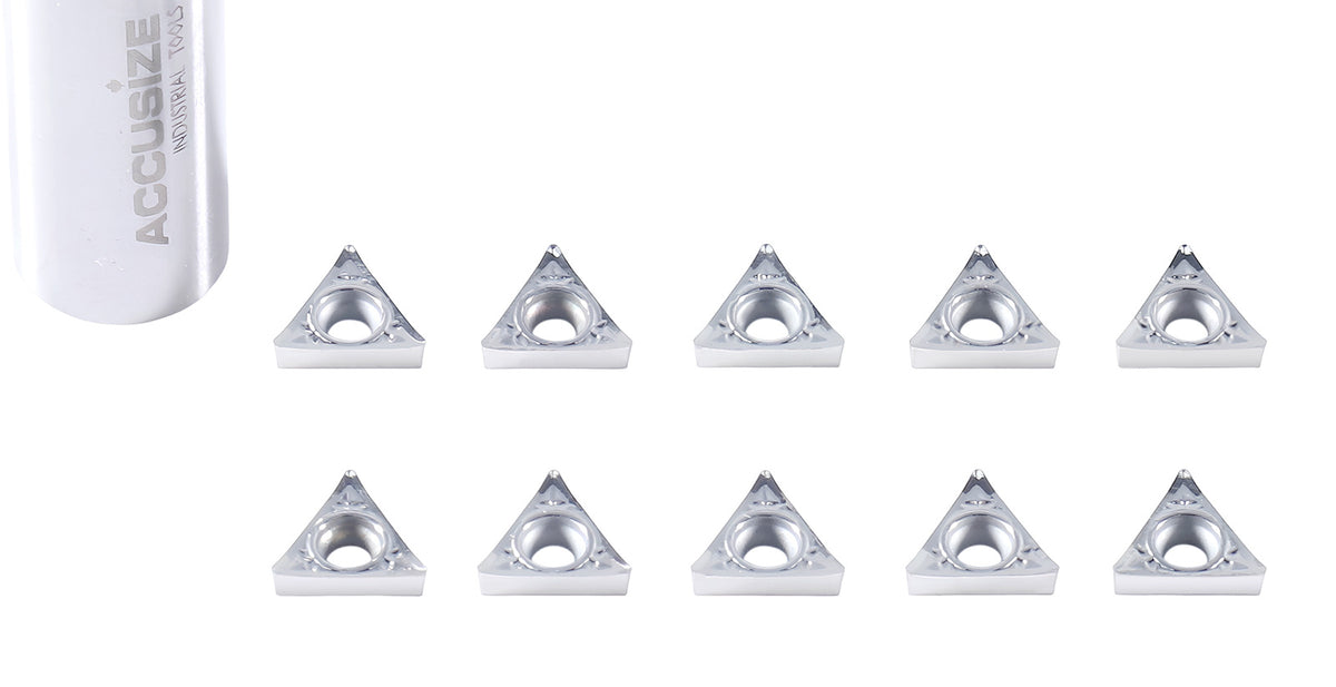 Inserts en carbure, TCMT, revêtu de Tin, 10 PCS/SET