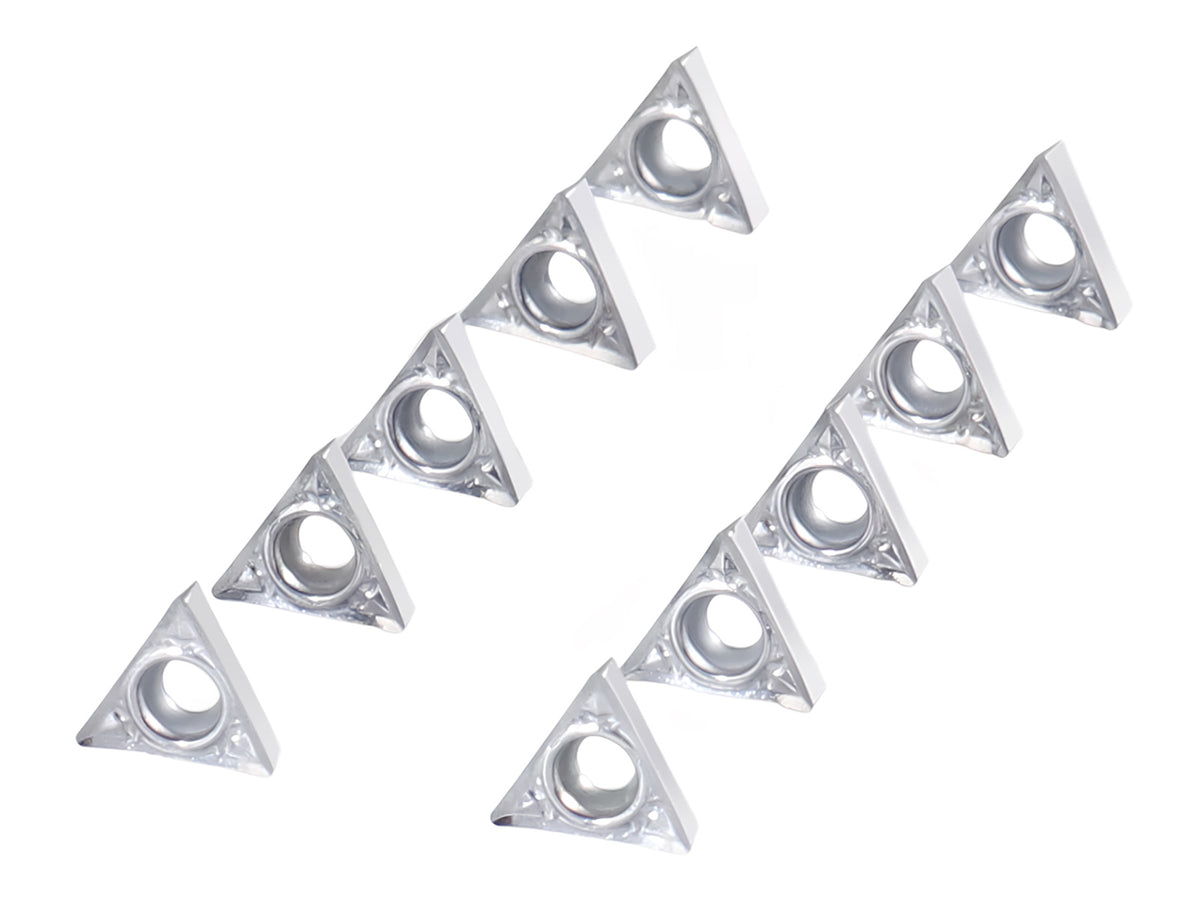 Inserts en carbure, TCMT, revêtu de Tin, 10 PCS/SET