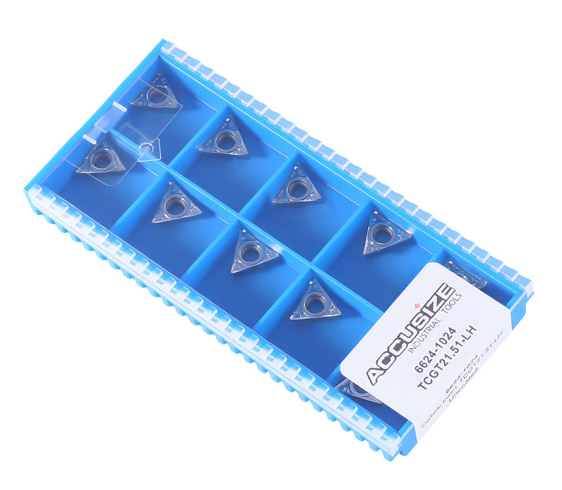 Inserts en carbure, TCMT, revêtu de Tin, 10 PCS/SET