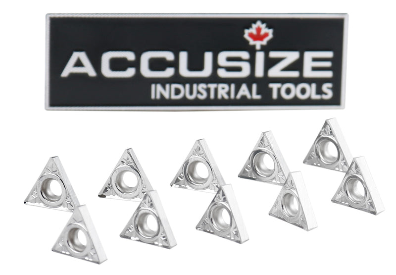 Inserts en carbure, TCMT, revêtu de Tin, 10 PCS/SET