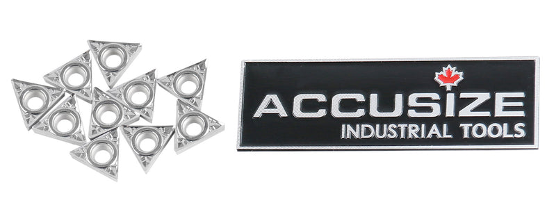 Inserts en carbure, TCMT, revêtu de Tin, 10 PCS/SET