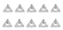 Carbide Inserts, TCGT, for Machining Aluminum, 10 Pcs/Set