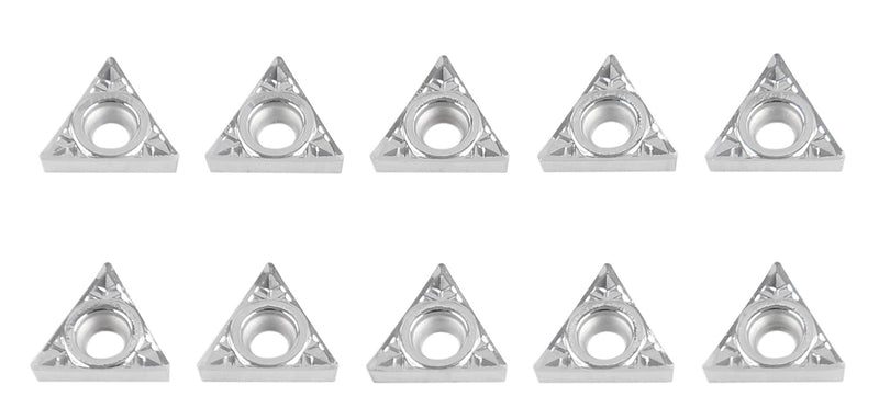 Inserts en carbure, TCMT, revêtu de Tin, 10 PCS/SET