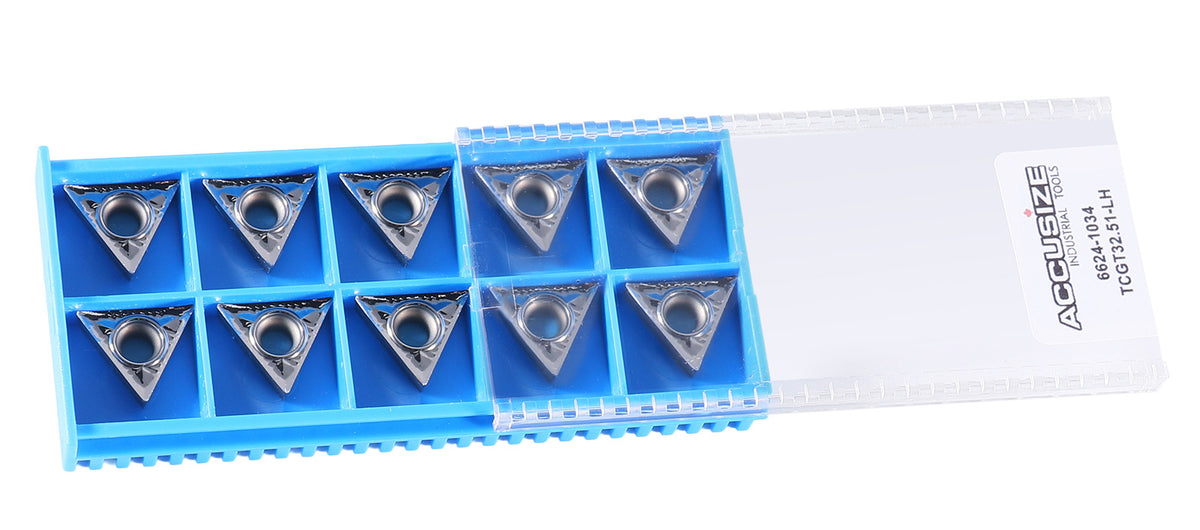 Inserts en carbure, TCMT, revêtu de Tin, 10 PCS/SET