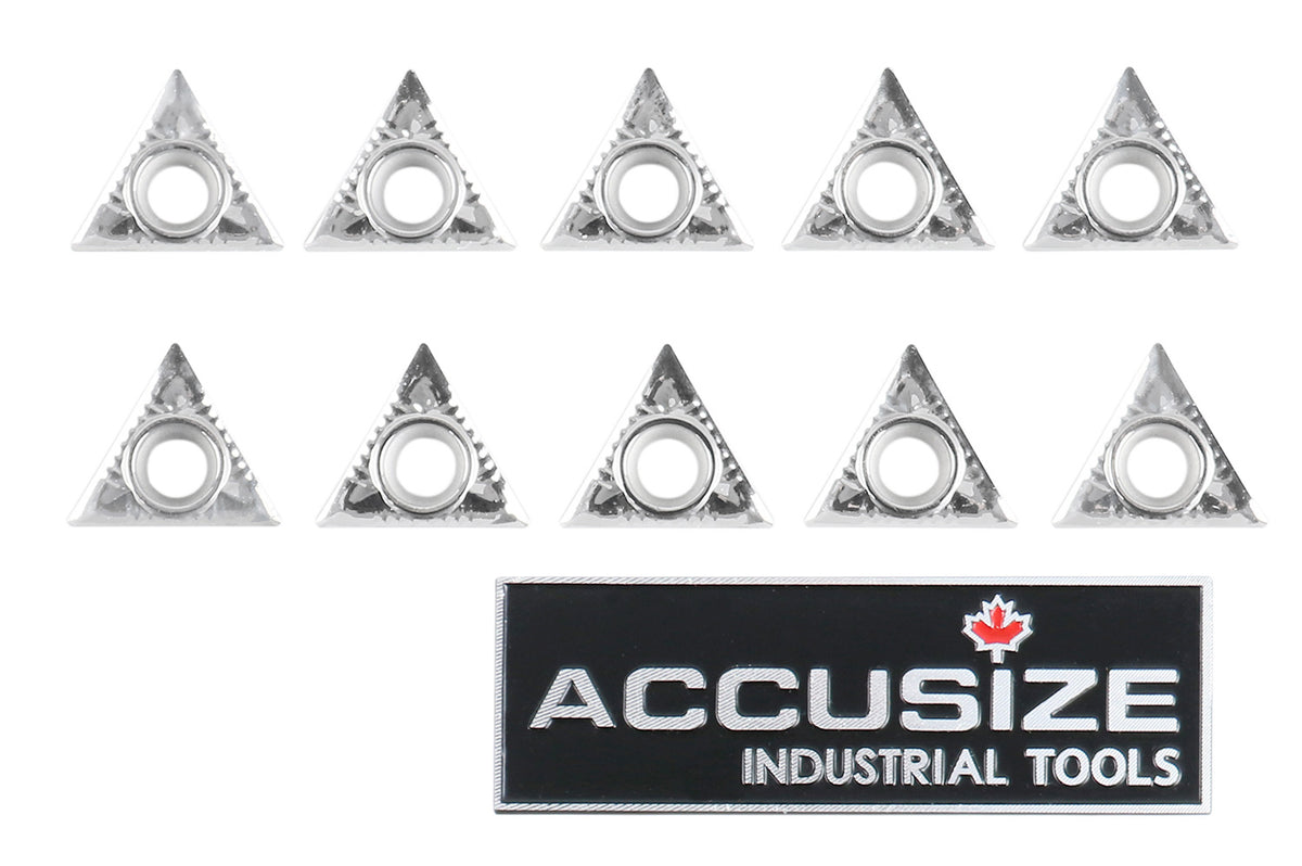 Inserts en carbure, TCMT, revêtu de Tin, 10 PCS/SET