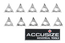Carbide Inserts, TCGT, for Machining Aluminum, 10 Pcs/Set