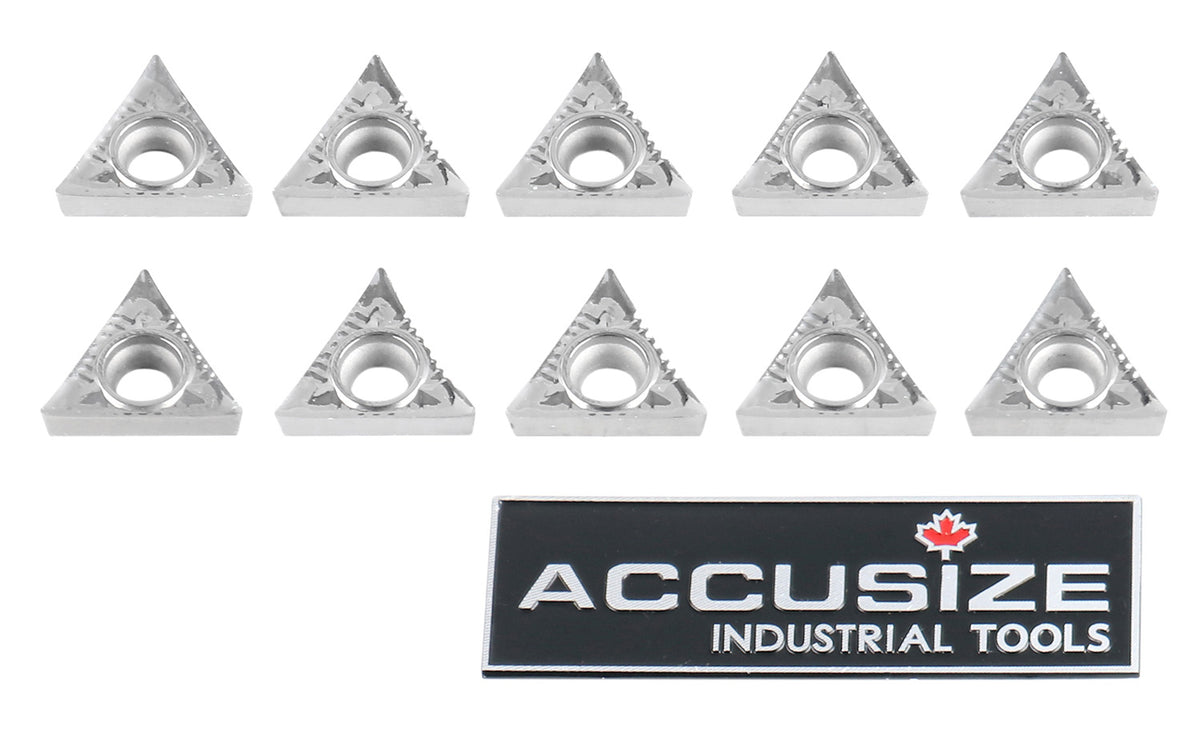 Inserts en carbure, TCMT, revêtu de Tin, 10 PCS/SET