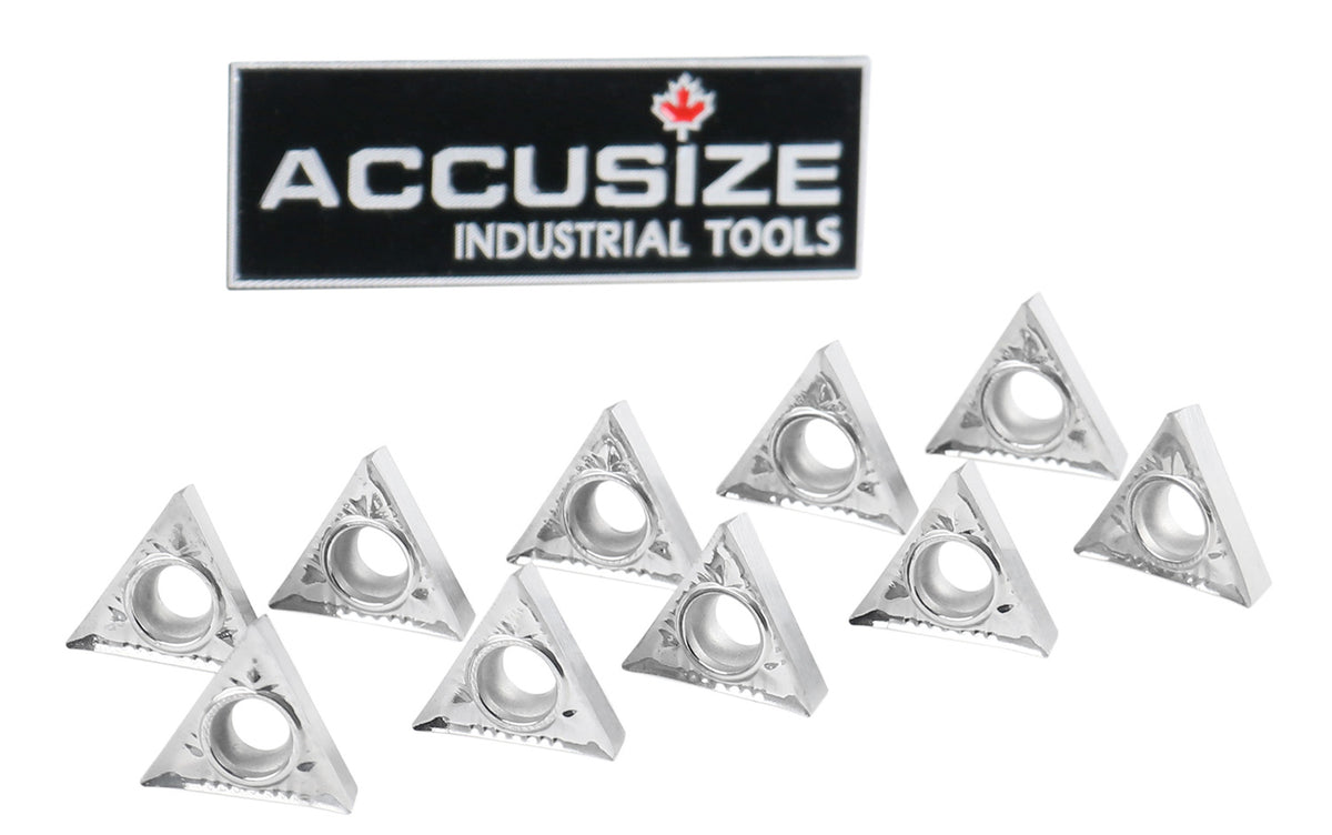 Inserts en carbure, TCMT, revêtu de Tin, 10 PCS/SET