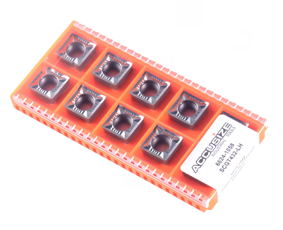 SCMT432 Carbide Inserts 10pcs/set, CVD coated, TiN Coated or Uncoated BU810