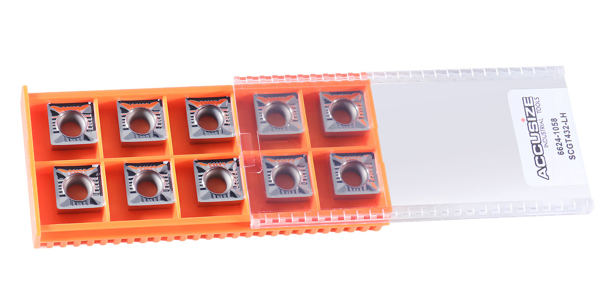 SCMT432 Carbide Inserts 10pcs/set, CVD coated, TiN Coated or Uncoated BU810