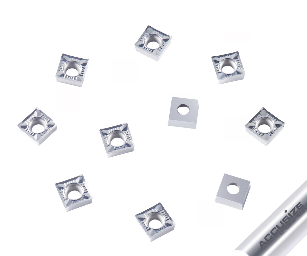 SCMT432 Carbide Inserts 10pcs/set, CVD coated, TiN Coated or Uncoated BU810