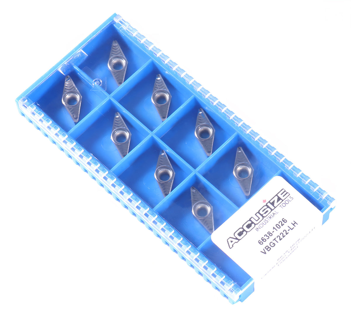 VBGT Carbide Inserts, for Cutting Aluminum, 10 Pcs/Set