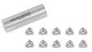 WCGT Inserts, Uncoated, Carbide, for Cutting Aluminum, 10 Pcs/Set
