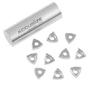 WCGT Inserts, Uncoated, Carbide, for Cutting Aluminum, 10 Pcs/Set