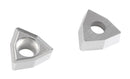 WCGT Inserts, Uncoated, Carbide, for Cutting Aluminum, 10 Pcs/Set