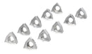 WCGT Inserts, Uncoated, Carbide, for Cutting Aluminum, 10 Pcs/Set