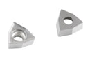 WCGT Inserts, Uncoated, Carbide, for Cutting Aluminum, 10 Pcs/Set