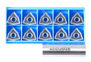 WCGT Inserts, Uncoated, Carbide, for Cutting Aluminum, 10 Pcs/Set