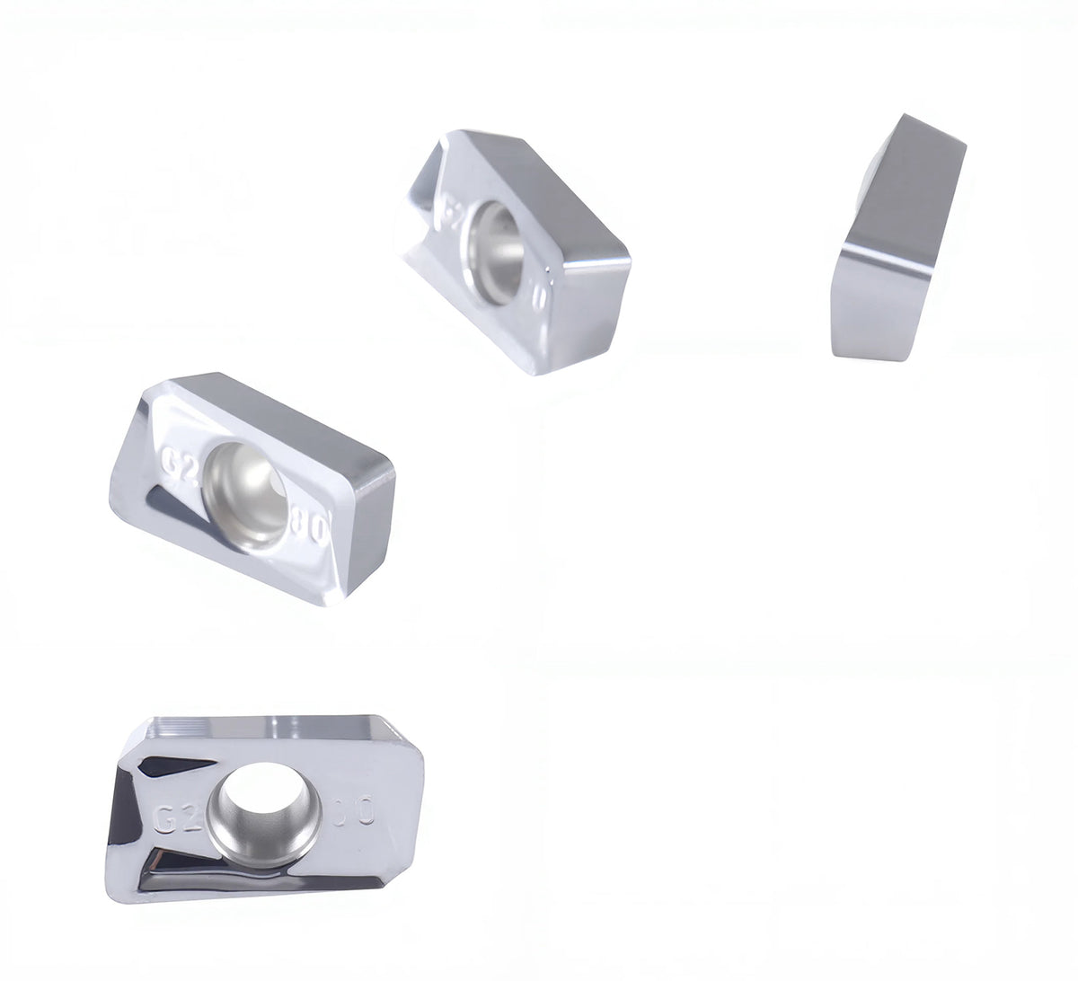 APKT LH Carbide Insert for Cutting Aluminum, K10, 10pcs/set