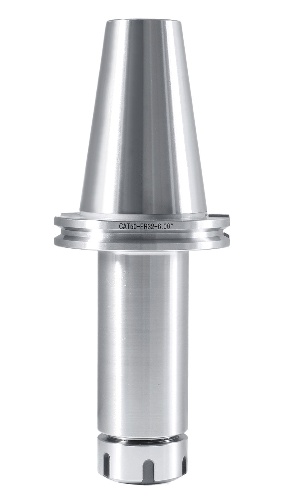 Cat50 to Er32 6'' Projection Length V-Flange Collet Chuck, 6782-1651