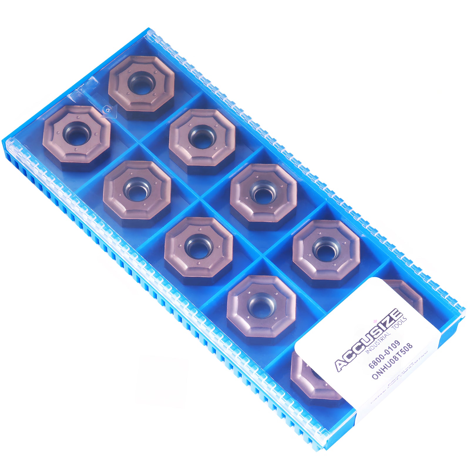 Octagonal Double Side ONHU080608-M Carbide Inserts, PVD Coated