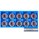 Inserts octogonaux en carbure double face ONHU080608-M, revêtement PVD