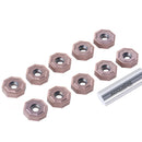 Inserts octogonaux en carbure double face ONHU080608-M, revêtement PVD