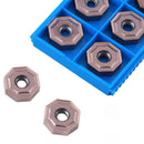 Inserts octogonaux en carbure double face ONHU080608-M, revêtement PVD