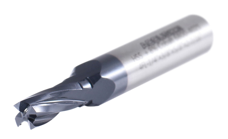 10-Pack 1/4" M42 Cobalt Roughing End Mills - TiAln Coated, High-Performance For Metalworking