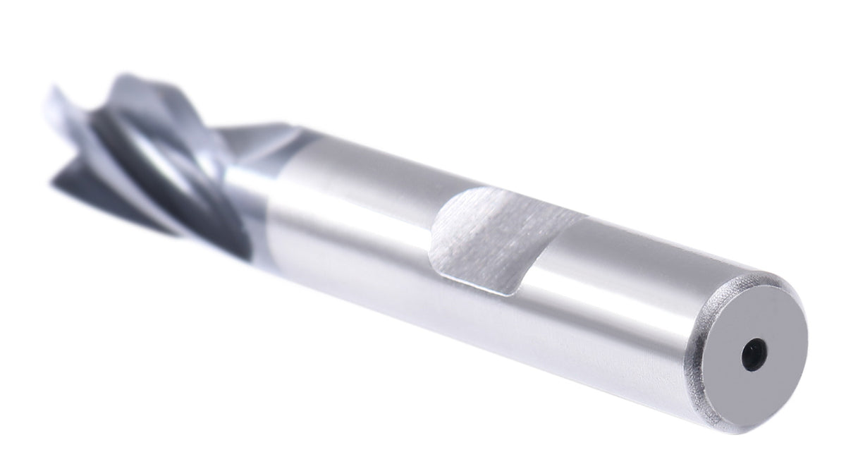 3/8 by 3/8 by 3/4 by 2-1/2'' M42 8% Cobalt Tialn Finishing End Mill, C.N.C, Centre Cutting, 6800-4041