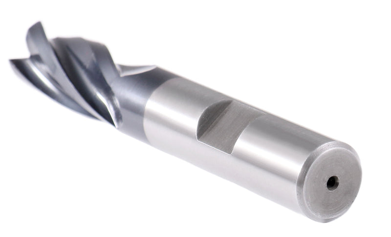 1/2 by 1/2 by 1-1/4 by 3-1/4'' M42 8% Cobalt Tialn Finishing End Mill, C.N.C., Center Cutting, 6800-4051