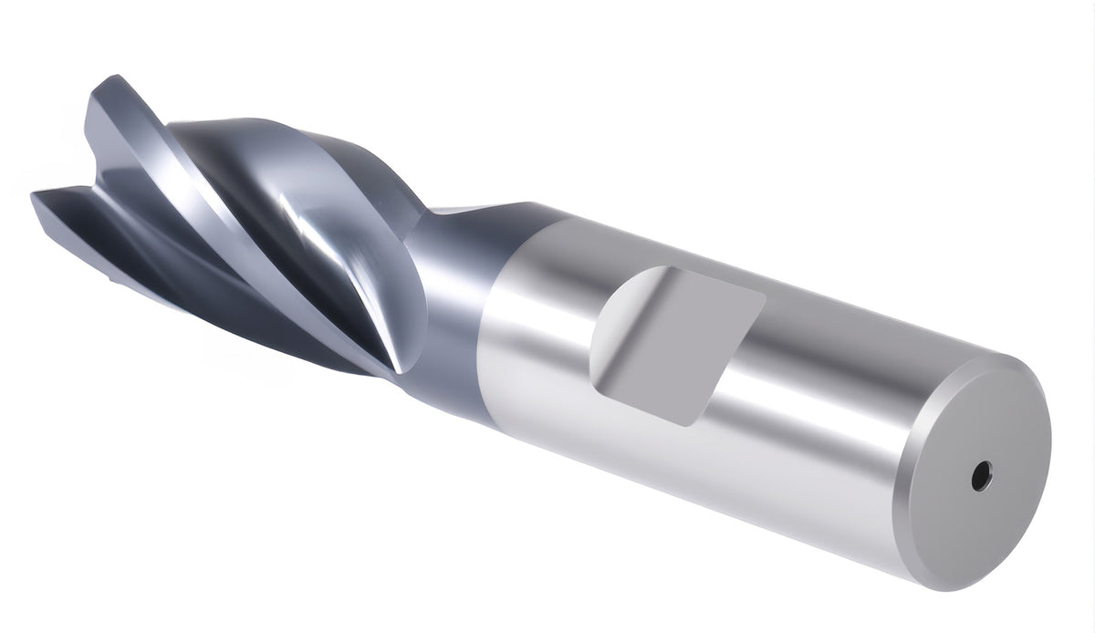 3/4'' by 3/4'' by 1-5/8'' by 3-7/8'' M42 (8% Cobalt) Tialn Finishing End Mill, C.N.C., Center Cutting, 6800-4081