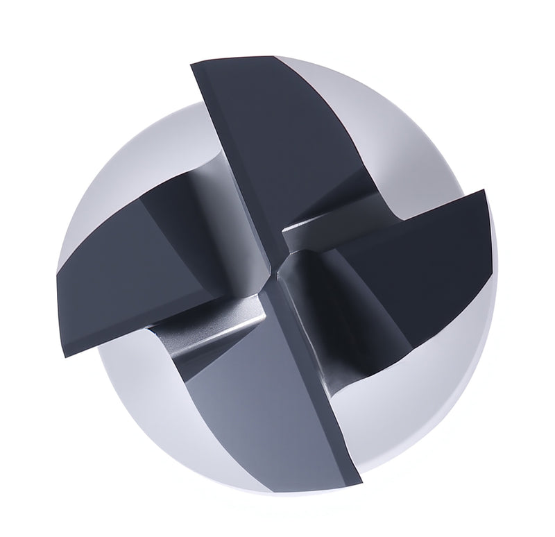 M42 (HSS+8% Cobalt) Finishing CNC End Mills, 4 Flute, TiAlN Coating