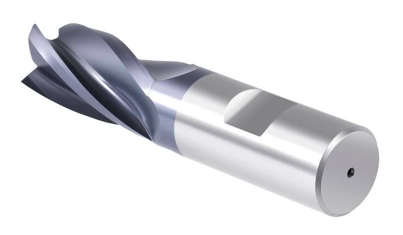 M42 (HSS+8% Cobalt) Finishing CNC End Mills, 4 Flute, TiAlN Coating